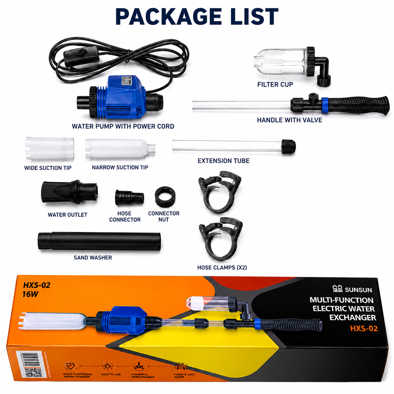 Premium Aquarium Gravel Vacuum Cleaner – Easy Water Changes | AquaSafi