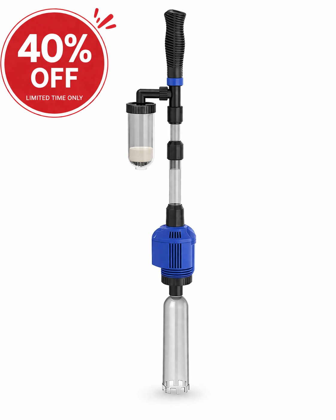 Premium Aquarium Gravel Vacuum Cleaner – Easy Water Changes | AquaSafi
