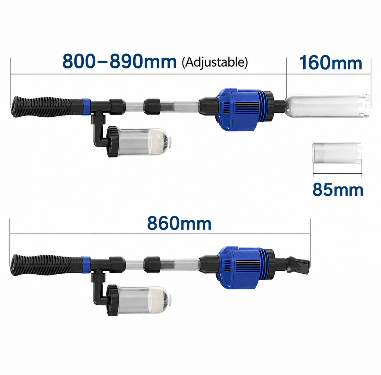 Premium Aquarium Gravel Vacuum Cleaner – Easy Water Changes | AquaSafi