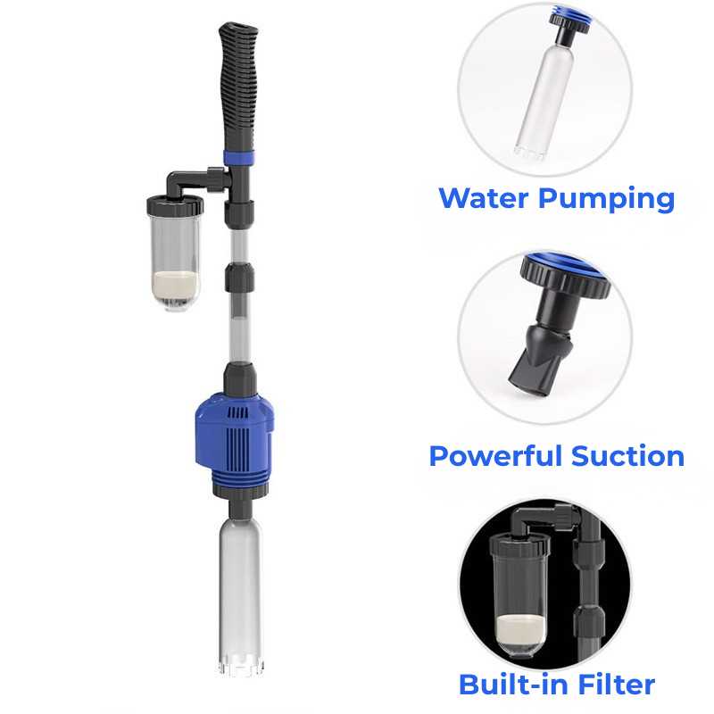 Premium Aquarium Gravel Vacuum Cleaner – Easy Water Changes | AquaSafi